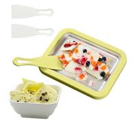 Ice Cream Roller Maker | Homemade Yogurt Tray,Ice Cream Cold Plate with 2 Spatulas,for Home Kitchen Party Family Gathering Outdoor Holiday Cooking