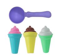 Ice Cream Sand Toys - 7PCS Set Colorful Creative Beach | Sand Molds Fun Dessert Shape Tools Kids Outdoor Play Kit for Beach, Sandbox, Garden, Summer or Family Activities