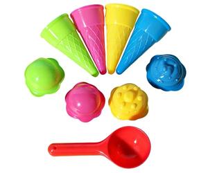 Ice Cream Sand Toys - Portable Creative Beach Play Set, High Density Polymer Architecture with Integrated Ergonomic Scoop Logic & Reinforced Detailed Mold Geometry