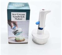 Ice Cream Sandwich Maker Tool, One-Handed Scoop Mold for Homemade Ice Cream Burgers & Cookies, Suitable for Kitchens and Dessert Shop