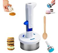 Ice Cream Sandwich Maker Tool, Stainless Steel Ice Cream Cookie Sandwich Maker Tool with Trigger, Easy Release One-Handed Ice Cream Sandwich Scoop, Fun Treats Maker, for Kitchen, Dessert Shop