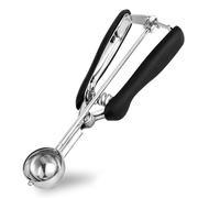 Ice Cream Scoop 1 Tbsp, TJ POP Stainless Steel Cookie Scoop 35mm with Easy Trigger Release Good Grips for Mashed Potato, Meatballs, Mellon Balls and Cookie
