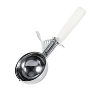 Ice Cream Scoop, 6.5cm Kitchen Spoon Stainless Steel Fruit Ice Cream Scoop Kitchen Tools with Plastic Handle for Food, Pastry, Milk, Cake (8CM)