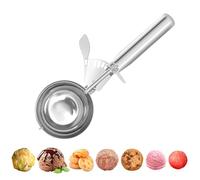 Ice Cream Scoop 7 cm, Extra Large Cookie Scoop for Baking, 18/8 Stainless Steel Cupcake Scoop with Trigger for Baking, Mashed Potatoes, Cookie Dough, Meatball, Melon, Fruits, 24 TSP / 8 tbsp / 118ml