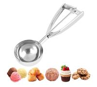 Ice Cream Scoop 70mm, Extra Large Cookie Dough & Melon Baller Scoops for All Hands - Stainless Steel