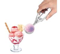 Ice Cream Scoop, Cookie Scoop for Baking, Stainless Steel Muffin Scoop, with Trigger Release Baking Kitchen Collection Spring Measured Dough Cupcake Meatball Muffin Batters Dishwas (4CM)