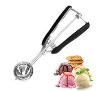 Ice Cream Scoop, Glaxcidy Muffin Scoops, Cupcake Scoop, Stainless Steel Ice Cream Scoop with Trigger for Cookies, Ice Cream, Cupcakes, Muffins, and Meatballs (4cm)