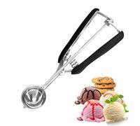 Ice Cream Scoop, Glaxcidy Muffin Scoops, Cupcake Scoop, Stainless Steel Ice Cream Scoop with Trigger for Cookies, Ice Cream, Cupcakes, Muffins, and Meatballs (3cm)