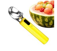 Ice Cream Scoop Heated - 3-Speed Rechargeable Ergonomic LED Display | 2500 MAh Hard Ice Cream Scooper | for Cheese Watermelon Fruit Balls Jelly Mousse