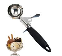Ice Cream Scoop - Heavy Duty Stainless Steel Scooper | Non-stick Kitchen Appliances with Comfortable Handle | Multi-Purpose Spoon for Ice Biscuit Dough Sorbet Fruit | Durable Tool for Baking at Home