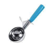 Ice Cream Scoop, Practical Stainless Steel Fruit Ice Cream Scoop Spoon with Plastic Handle Kitchen Tool Hot(Blue)