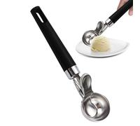 Ice Cream Scoop - Professional Stainless Steel Mini Ice Cream Scoop | Small Scoop for Baking | Ergonomic Easy-Grip Baller for Fruit Meatballs Desserts Cupcakes Sweets Making Kitchen Buffet
