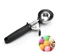 Ice Cream Scoop - Solid Stainless Steel Cookie Fruit Dessert Scoop for Mashed Potato Meatballs Mellon Balls and Cookie Perfect for Ice Cream Melon Cookie Dough Meatballs