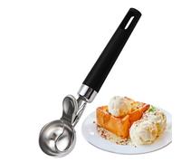Ice Cream Scoop - Stainless Steel Baller with Ergonomic Easy-Grip Handle | 8.27 Inch Cookie Dough & Fruit Maker | Durable Professional Kitchen Tool for Effortless Dessert Preparation