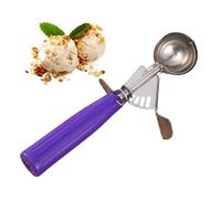 Ice Cream Scoop, Stainless Steel Cookie Digger Fruit Ball Spoon, Multicoloured Purple, Red, Green, Baking Dessert Kitchen Tool, Perfect For Yogurt Sundaes, Homemade Treats, Party Serv