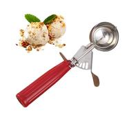 Ice Cream Scoop - Stainless Steel Cookie Scoop | Fruit Baller | Easy Trigger Release, Ergonomic Handle, Dirt-Resistant, for Ice Cream Balls Meatballs Mashed Potatoes Baking