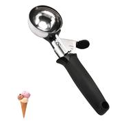 Ice Cream Scoop Stainless Steel - Easy-to-Use Trigger Mechanism, Perfect for Scooping Hard Ice Cream, Sorbet, and Frozen Desserts