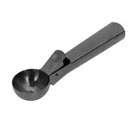 Ice Cream Scoop, Stainless Steel Ice Cream Scoop with Comfortable Handle Professional Gelato Tool with Trigger for Fruit (Black)