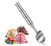 Ice Cream Scoop Stainless Steel, Ice Cream Scooper with Ergonomic Handle Small Icecream Scooper Heavy Duty for Icecream,Gelato,Sorbet,Cookie Dough,Melon,Frozen Yogurt Dishwasher Safe One-Piece Design