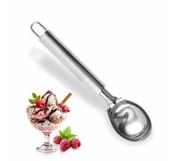 Ice Cream Scoop Watermelon Scooper Stainless Steel Ice Cream Scoop Dishwasher Safe with Hanging Loop Scoop Suitable for Dessert Cookie Dough Mashed Potato & Fruit Baller Meatballs 21cmx4.5cm(1pack)