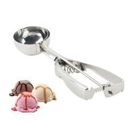 Ice Cream Scoops Fruit Scoop Stainless Steel Cookie Scoop for Ice Cream Meatballs Mellon Balls Mashed Potatoes and Muffins(Large Size) (6 CM)