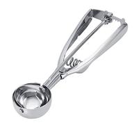 Ice Cream Scoops with Easy Trigger, Stainless Steel Cookie Scoop Set Highly Durable Baking Scoopers Ergonomic Handle for Mashed Potatoes Food Fruit Cookie Cupcake Muffin Meatball Mellon Balls (4CM)