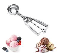 Ice Cream Scoops with Easy Trigger Stainless Steel Cookie Scoops Cookie Dough Scoope with Trigger Cupcake Scoop Perfect Make Ball for DIY Fruit Baller, Meatball, Melon, Muffin, Mashed Food - 5CM