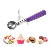 Ice Cream Scoops with Trigger 4 cm, Small 18/8 Stainless Steel Cookie Scoop for Baking, Meatballs, Melon Balls, Cupcakes, Mashed Potatoes and Muffins, 4.8 TSP / 23 ml / 1.6 tbsp