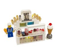 Ice Cream Shop Parlour | Including Ice Cream Seller Figure | Made with Genuine LEGO Bricks