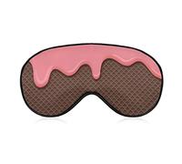Ice Cream Sleep Masks Eye Cover Blackout with Adjustable Elastic Strap Night Blindfold for Women Men Yoga Travel Nap
