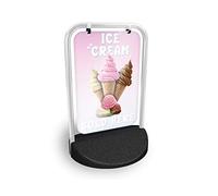 Ice Cream Sold Here Eco Swinger Pavement Sign MEGA Listing Outdoor Street Advertising Display…