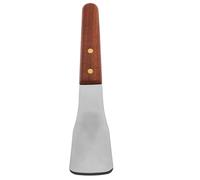 Ice Cream Spade 24x5.3x1.5cm Stainless Steel Wooden Handle Scoop | Ergonomic Non-Slip Grip, Smooth Surface, Rounded Edges, for Hard Desserts, Yoghurt, Pastries or Home Use