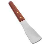 Ice Cream Spade Scoop 24x5.3x1.5cm with Wooden Handle Stainless Steel | Ergonomic Grip, Smooth Rounded Edges, Scrapes Hard Tubs Easily, Suitable for Home Cooks, Restaurants and Hotels