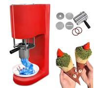 Ice Cream Spaghetti Press Machine, Commercial Noodle Maker with 4 Shapes, Creates Fun Spaghetti Desserts
