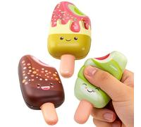 Ice Cream Squeezable Toy - Soft Cute Realistic Ice Cream Leisure Games,Quiet Fidget Toys | for Adults Family Friends Youth Teens Offices Work Classroom Study Waiting Rooms Calm-Down