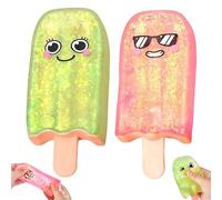 Ice Cream Squeeze Squishy Balls, Slow Rising Squishies, Stress Squishy Cube Fidget Toys, Squishy Ball Sugar Filled Squishies for Kids & Adults Soothe Emotions and Improve Focus