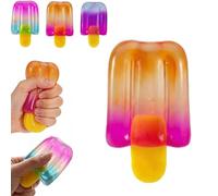 Ice Cream Squeeze Squishy, Slow Rising Stress Relief Squishy, Colorful Summer Sensory Stress Relief, Unique Squeeze Experience for Easter Baskets,Party Favors,Helps to Relax Body and Mind (#A)