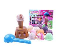 Ice Cream Stacking Toy - Ice Cream Scoop Game, Cone Balancing Set, Dessert Stack Toy, Sweet Treat Tower, Preschool Fine Motor Activity, Hand-Eye Coordination Game | Classroom Boy Girl Children Early