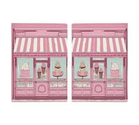Ice Cream Store Pink Passport Holder Leather Passport Wallet Cover Case Passport Protective Cover Cute Passport Book Holder Slim Credit Card Holder Travel Accessories for Women Men