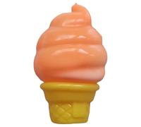 Ice cream Stress Relief Ball - Novelty Squeeze Sensory Fidget Toy for Anxiety Physio Therapy - Gift for Boy Girl Birthday Present for Adults Men Women - Christmas Stocking Filler (Saffron)