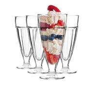 Ice Cream Sundae Glasses - 350ml - Clear - Pack of 4
