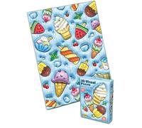Ice Cream Theme 3D Visual Jigsaw Puzzle, 120 Pieces, Educational Puzzle for Ages 3+