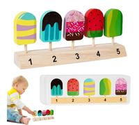 Ice Cream Toy, Ice Cream Toy for | Pretend Play Puzzle Toy Kit, Finely Polished Matching Toy for Birthday, New Year, Christmas, Festival.