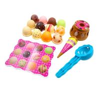 Ice Cream Toy, Stackable Scoop, Color-coded Cones Magnetic Scoop Stacking Challenge Durable Realist Texture Storage Container Preschool Learning, Toys Educational for Girls Ages 3-5