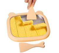 Ice Cream Tray - Manual Instant Freezing with Scrapers - Cold Plate Rolled Ice Cream Tray,for Dessert Yogurt Snack Home Kitchen Commercial Kids Adults Family Fun