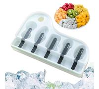 Ice Cream Trays Freezer Ice Lolly Moulds 5 Grids Piano Shape Ice Cream Tray - Kitchen Ice Cube Mold for Girls Boys Teens Students Adults T