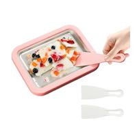 Ice Cream Trays - Manual Sorbet Maker, Powerless Cooking Tools for Quick Roll Production, Party Supplies Equipment, Enjoyment for Outdoor Activities, Picnics, Summer Holiday, Kitchen