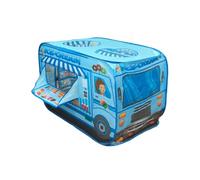 Ice Cream Truck Kids Pop Up Tent, Cartoon Play House for Children, Foldable Indoor Outdoor Play Tent, 1 Second Instant Setup, for Boys Girls Ages 3+ Birthday Gift (Sky Blue)