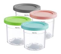 Ice Cream Tubs for Ninja Creami, 4/8 Pcs Leak-Proof Ice Cream Pints Container with Lids,Ice Cream Storage Cup for Ninja Ice Cream Maker NC301, NC300, NC299AMZ, CN305A, CN301CO Series (4Pcs)