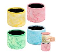 Ice Cream Tubs Sleeves for Ninja Creami Deluxe - 4 Insulated Pint Ice Cream Neoprene Sleeve - Reusable Cozy Drink Neoprene Covers for Keeping Cold Drinks - Cozy Drink Neoprene Insulated Bottle Bag